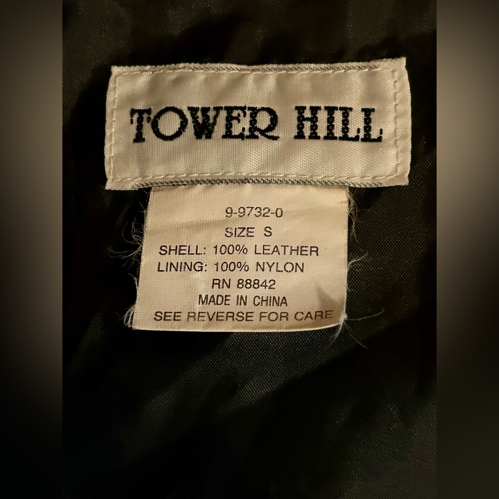 Tower Hill women’s Leather Vest Size small excellent condition - Picture 5 of 5